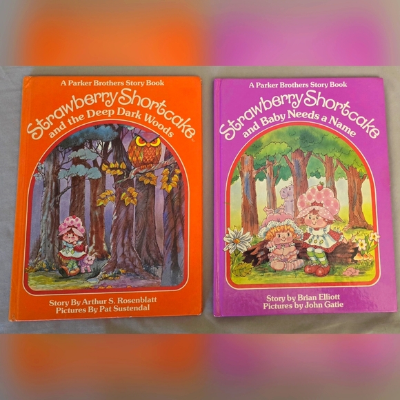 Vintage 1983-84 Strawberry Shortcake  Hard Cover Story Book Set of 2 - Picture 1 of 15
